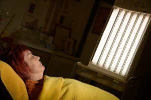 Lichttherapie - Bestrahlung mit der 10.000 Lux starken Lampe für die inneren Rhythmen im Körper